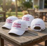 Custom Happiest at the Lake Hat, Embroidered Lake Trip Cap, Personalized Lake House Gift, Summer Vacation Cap, Custom Date Dad Hat