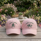Custom Camping Embroidered Hat, Personalized Outdoor Adventure Baseball Cap, Nature Lover Gift
