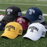 Custom Family Member Embroidered Hat - Matching Mom, Dad & Grandparent Cap