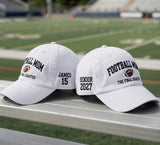 Custom Senior Football Mom Embroidered Hat, Class of Graduate Dad Cap, Varsity Sports Team Baseball Hat, Senior Night Gift Cap