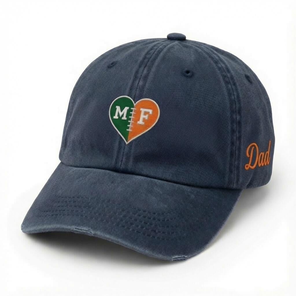 House Divided Make your Own Washed Hat For any Team, Custom University Schools Sport Hat, Custom House Divided Cap