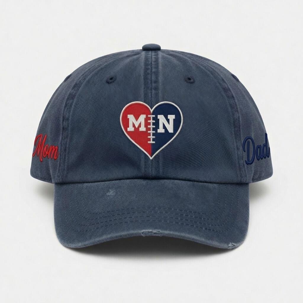 House Divided Make your Own Washed Hat For any Team, Custom University Schools Sport Hat, Custom House Divided Cap