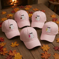 Summer Ghost Embroidered Hat, Iced Coffee Boba Tea Ghost Baseball Cap, Cute Beach Gift
