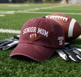 Custom Senior Football Mom Embroidered Hat - Game Day Player Mom Cap