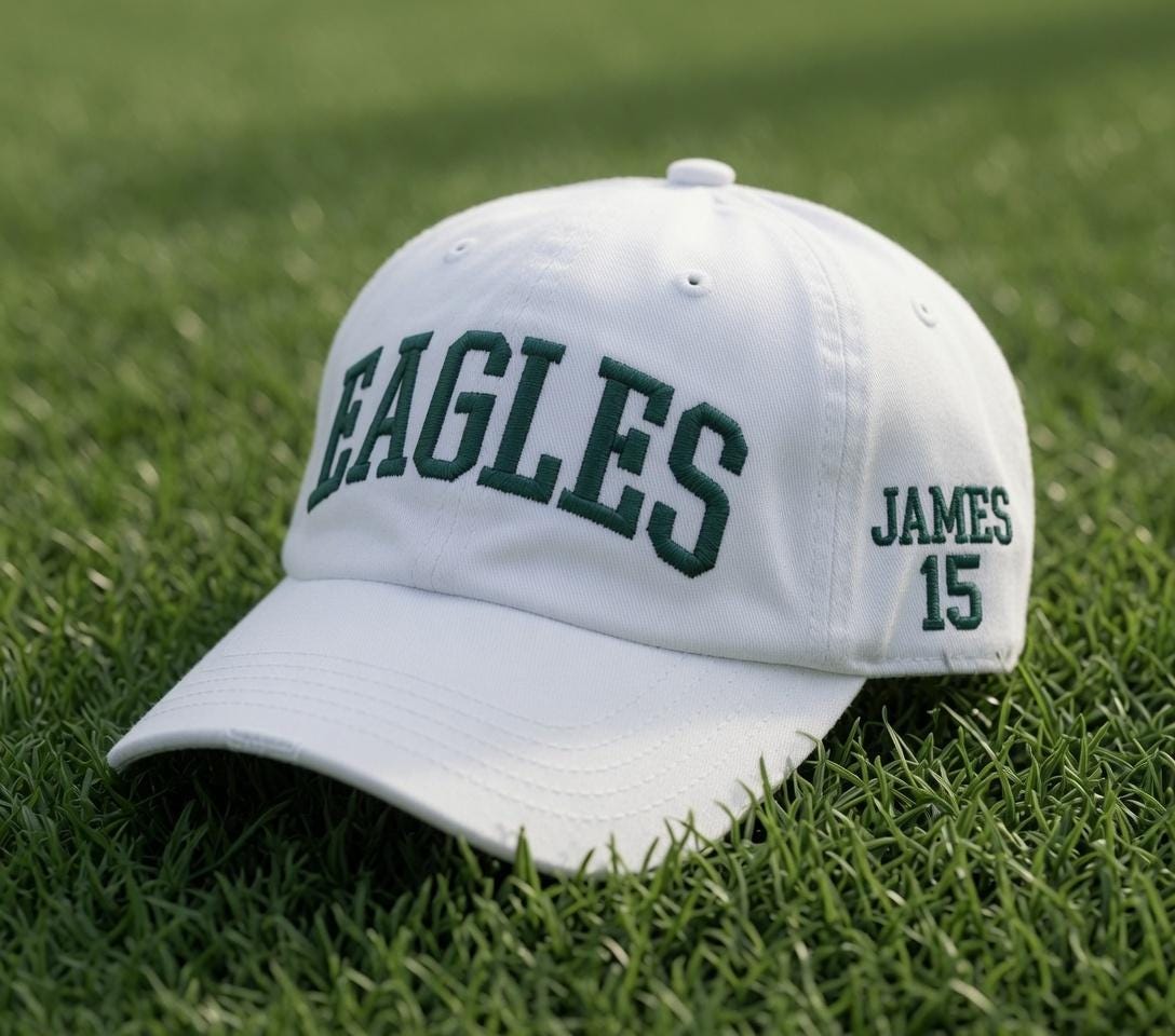 Custom College Football Embroidered Hat - Vintage Tailgate Baseball Cap