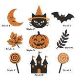 Custom Halloween Embroidered Hat, Vintage Pumpkin Bat Witch Cat Haunted Castle Baseball Cap, Spooky Season Dad Hat Gift