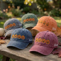Custom Name Pumpkin Embroidered Hat, Personalized Halloween Jack O Lantern Baseball Cap, Washed Cotton Spooky Season Dad Hat Gift