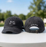 Custom Cat Face Hat, Embroidered Kitty Cat Cap, Personalized Side Name Dad Hat, Cute Cat Lover Gift, Custom Date Cap, Kitten Owner Merch