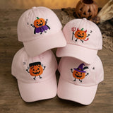 Custom Pumpkin Embroidered Halloween Hat, Cute Witchy Fall Baseball Cap, Autumn Gift