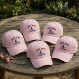 Personalized Sailboat Embroidered Hat, Custom Nautical Baseball Cap, Lake House Gift, trip hat