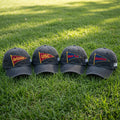 Embroidered Custom Gameday Pennant Hat, Vintage College Football Cap, Varsity Style Baseball Cap, Personalized Team Name Hat, Gift for Him