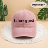 Future Ghost Embroidered Hat - Spooky Gothic Halloween Dad Cap