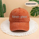 Future Ghost Embroidered Hat - Spooky Gothic Halloween Dad Cap