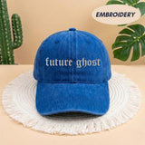 Future Ghost Embroidered Hat - Spooky Gothic Halloween Dad Cap