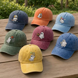 Custom Sports Ghost Embroidered Hat, Funny Halloween Basketball Tennis Baseball Dad Hat, Spooky Season Baseball Cap, Halloween Sports Gift
