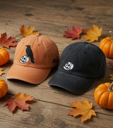 Embroidered Witchy Crow Skull Hat, Embroidered Raven Hat, Gothic Raven, Spooky Witch Bird Cap, Occult Crow Gift, Halloween Cap, Gift For Him