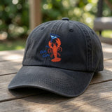 Custom Name Lobster Martini Embroidered Hat, Personalized Cin Cin Baseball Cap, Summer Beach Bachelorette Party Hat, Custom Embroidered Gift