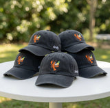 Custom Name Lobster Drink Embroidered Hat, Personalized Vintage Washed Dad Cap, Summer Beach Vacation Hat, Custom Embroidered Baseball Hat
