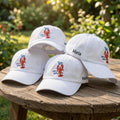 Custom Name Lobster Martini Embroidered Hat, Personalized Cin Cin Baseball Cap, Summer Beach Bachelorette Party Hat, Custom Embroidered Gift