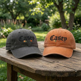 Embroidered Halloween Custom Name Hat, Halloween Embroidered Hat, Pumpkin Hat, Personalized Gift, Custom Cap Spooky Season Dad Hat