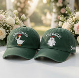 Custom Ghost Goose Bridal Squad Embroidered Hat - Matching Wedding Party Cap
