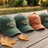 Pumpkin Season Group Embroidered Hat - Cute Fall & Thanksgiving Cap