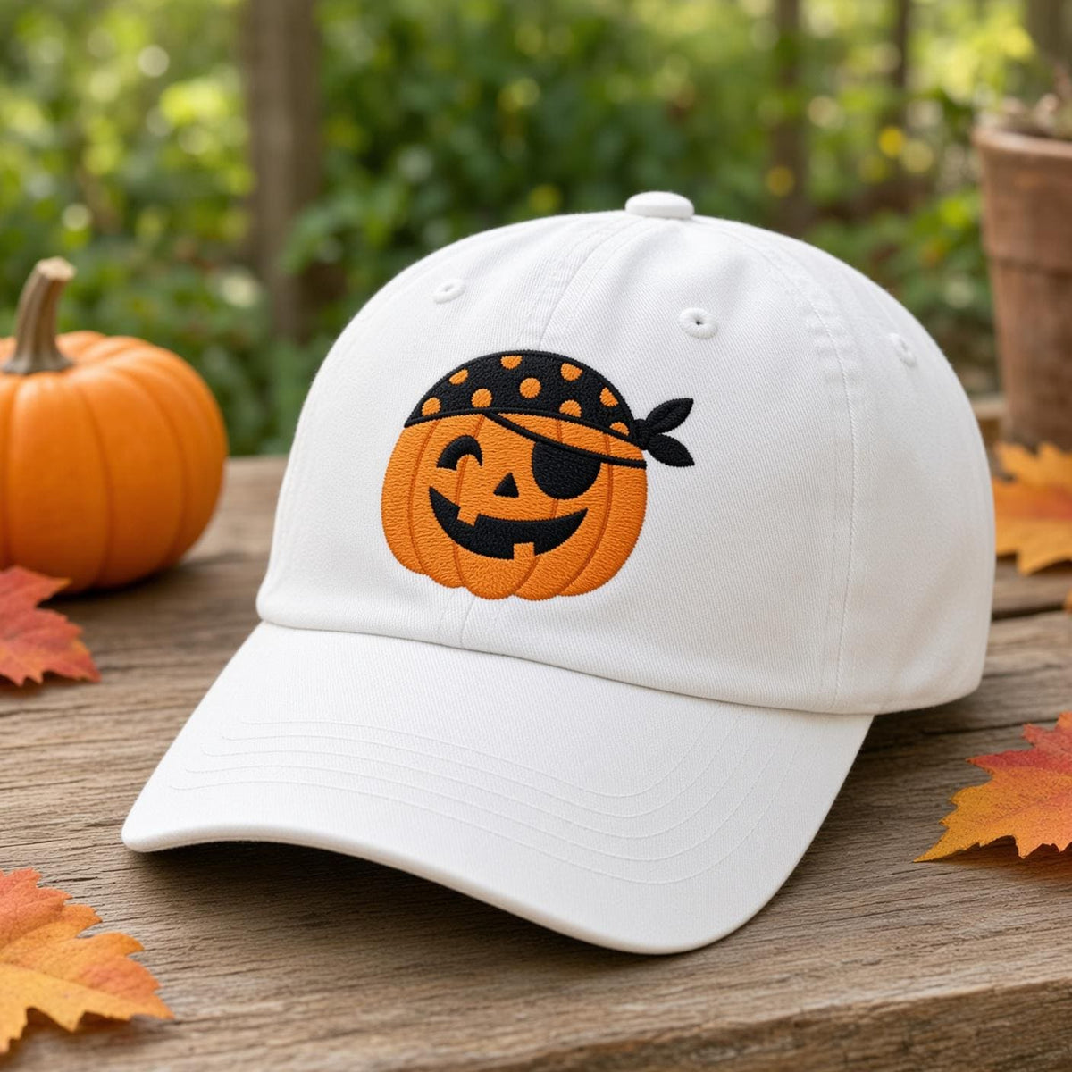 Custom Halloween Pumpkin Embroidered Hat, Witch Cat Mummy Bat Dad Hat, Vintage Washed Baseball Cap, Personalized Spooky Fall Costume Gifts