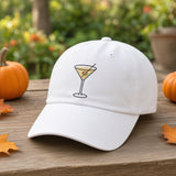 Custom Cocktail Embroidered Hat, Espresso Martini Aperol Spritz Dad Hat, Vintage Washed Cotton Drink Baseball Cap, Bachelorette Party Gift