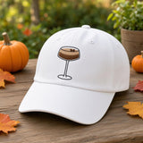 Custom Cocktail Embroidered Hat, Espresso Martini Aperol Spritz Dad Hat, Vintage Washed Cotton Drink Baseball Cap, Bachelorette Party Gift