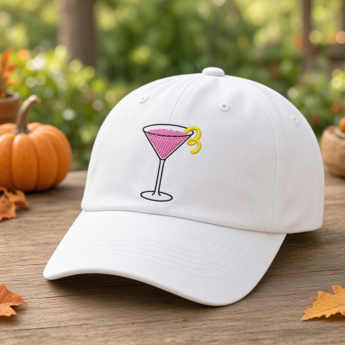 Custom Cocktail Embroidered Hat, Espresso Martini Aperol Spritz Dad Hat, Vintage Washed Cotton Drink Baseball Cap, Bachelorette Party Gift