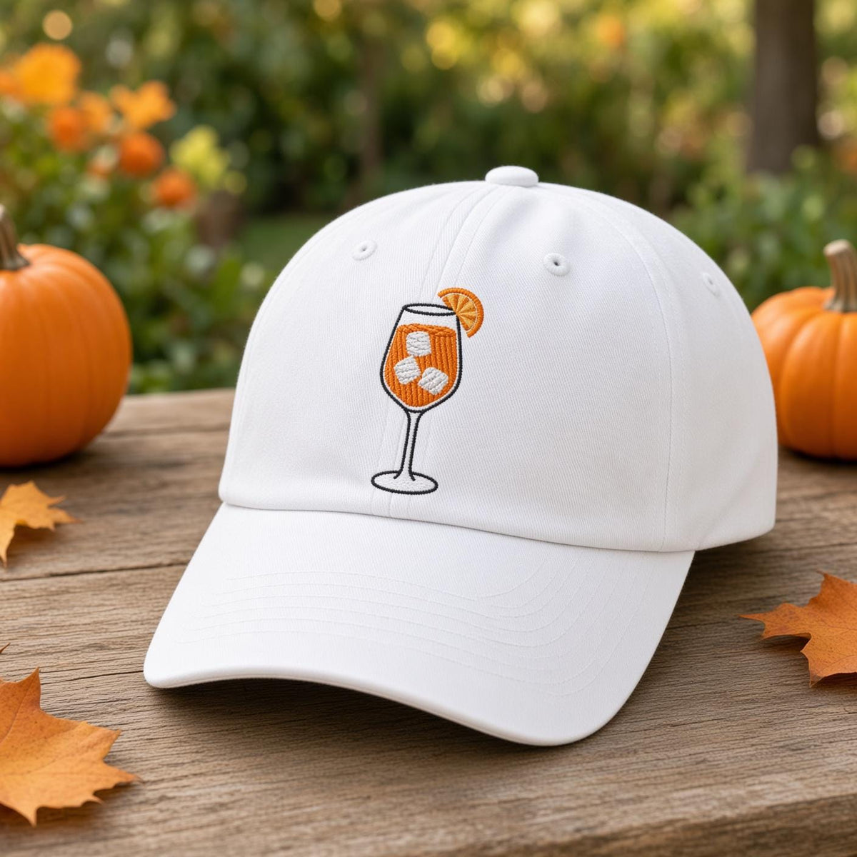 Custom Cocktail Embroidered Hat, Espresso Martini Aperol Spritz Dad Hat, Vintage Washed Cotton Drink Baseball Cap, Bachelorette Party Gift