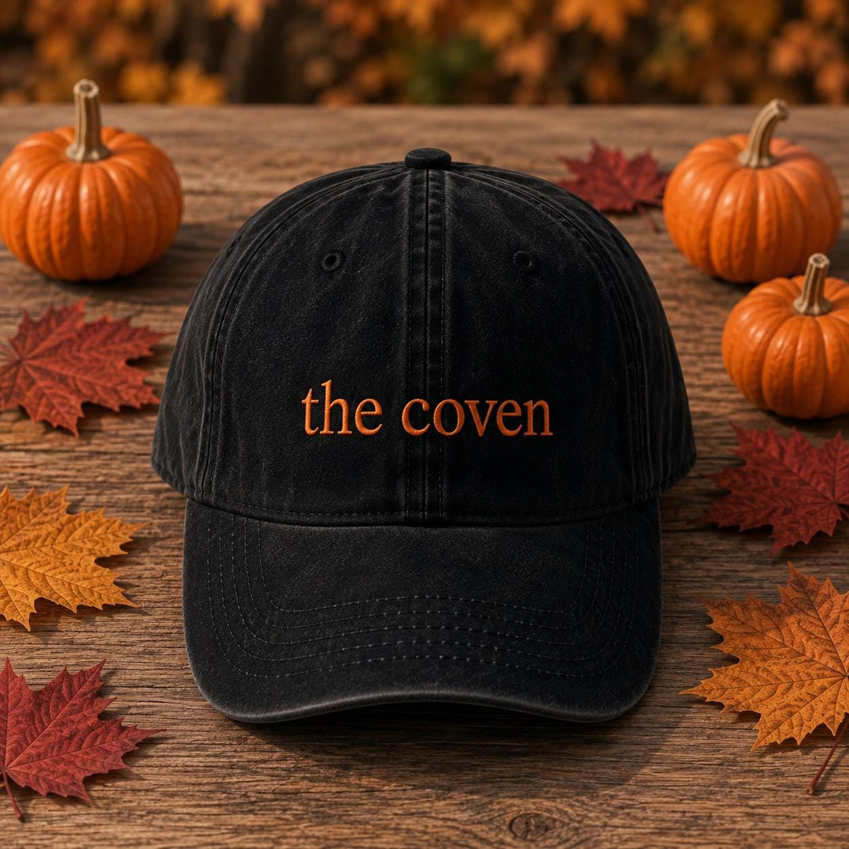 The Bride And The Coven Bachelorette Group Embroidered Hat, Til Death Do Us Party Halloween Favors, Gothic Bride Cap, Skeleton Accessory
