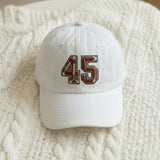 Personalized Football Number Embroidered Hat, Custom Game Day Baseball Cap, Sports Fan Gift