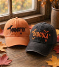 Momster & Dadcula Embroidered Hat - Funny Halloween Couples Matching Cap