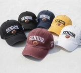 Custom Senior Football Embroidered Hat, Class of Graduate Dad Cap, Varsity Sports Team Hat, Senior Night Gift Cap