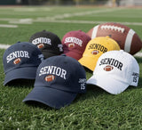 Custom Senior Football Embroidered Hat, Class of Graduate Dad Cap, Varsity Sports Team Hat, Senior Night Gift Cap