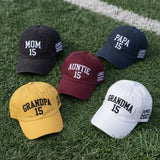 Custom Family Member Embroidered Hat - Matching Mom, Dad & Grandparent Cap