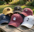 Custom Halloween Multi-Icon Embroidered Hat - Ghost, Pumpkin & Bat Spooky Cap