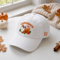 Tropical Ghost Embroidered Hat, Cute Beach Halloween Baseball Cap, Pumpkin Summer Gift