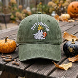 Pittsburgh Football Ghost Embroidered Baseball Cap