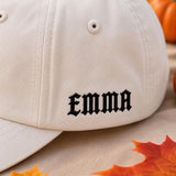Custom Tis The Season Halloween Embroidered Dad Cap, Spooky Season Bat Star Baseball Hat, Cute Fall Festival Holiday Gift Accessories