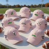 Personalized Golf Embroidered Hat, Custom Name Striped Golf Cap, Golf Lover Gift for Dad