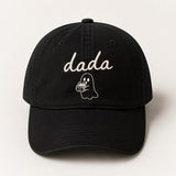 Matching Ghost Mom and Dad Embroidered Hats, Halloween Family Baseball Caps, Parent Gift