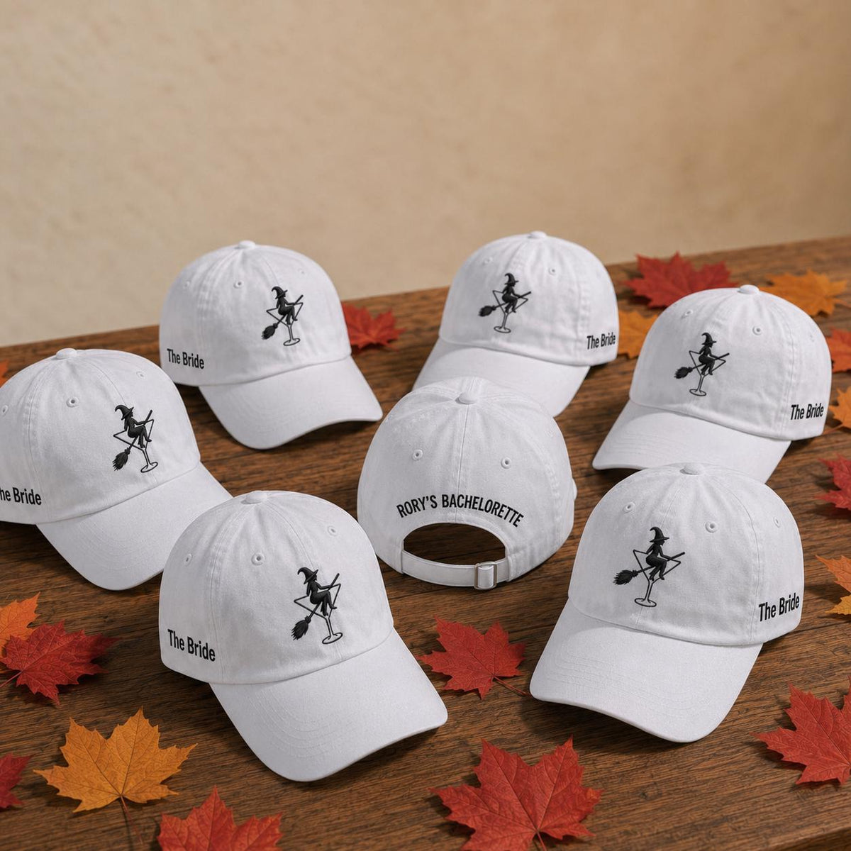Witch Cocktail Embroidered Hat, Halloween Bachelorette Baseball Cap, Girls Trip Party Gift