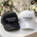 Custom Fiancée Date Embroidered Hat - Personalized Engagement & Bride to Be Cap