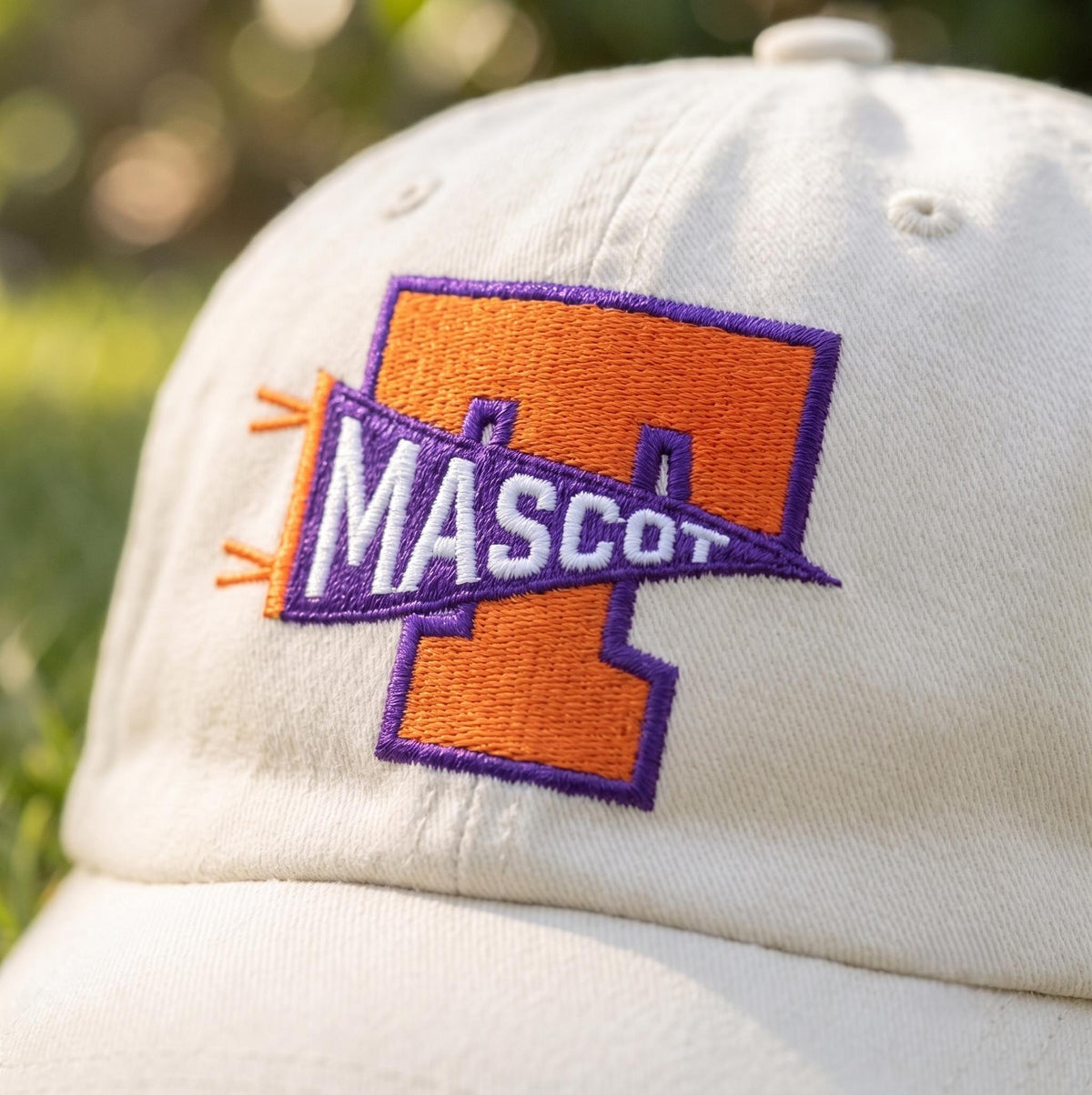 Personalized Mascot Hat, Custom Team Mascot Cap, Embroidered School Spirit Hat, Custom Sports Team Dad Hat, Game Day Baseball Cap Gift