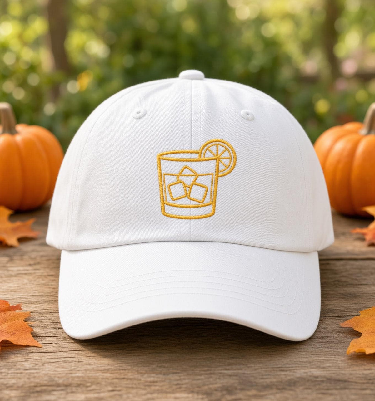 Custom Embroidered Cocktail Hat, Minimalist Drink Outline Dad Hat, Espresso Martini Margarita White Baseball Cap, Bachelorette Party Gift