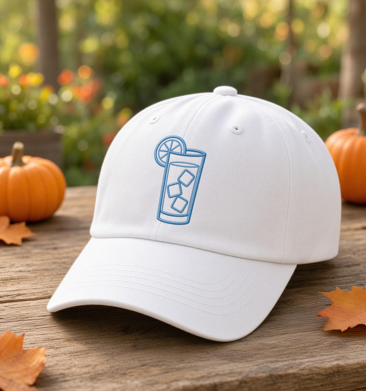 Custom Embroidered Cocktail Hat, Minimalist Drink Outline Dad Hat, Espresso Martini Margarita White Baseball Cap, Bachelorette Party Gift