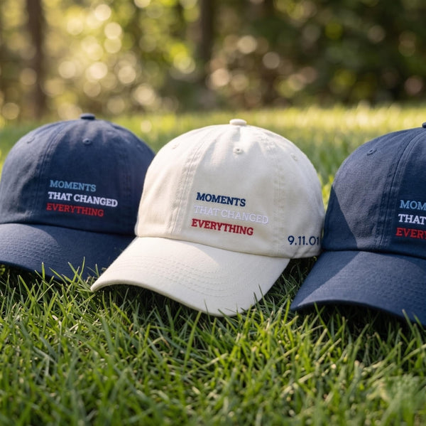 Moments That Changed Everything 9/11 Embroidered Hat - Patriotic American Memorial Tribute Cotton Dad Cap