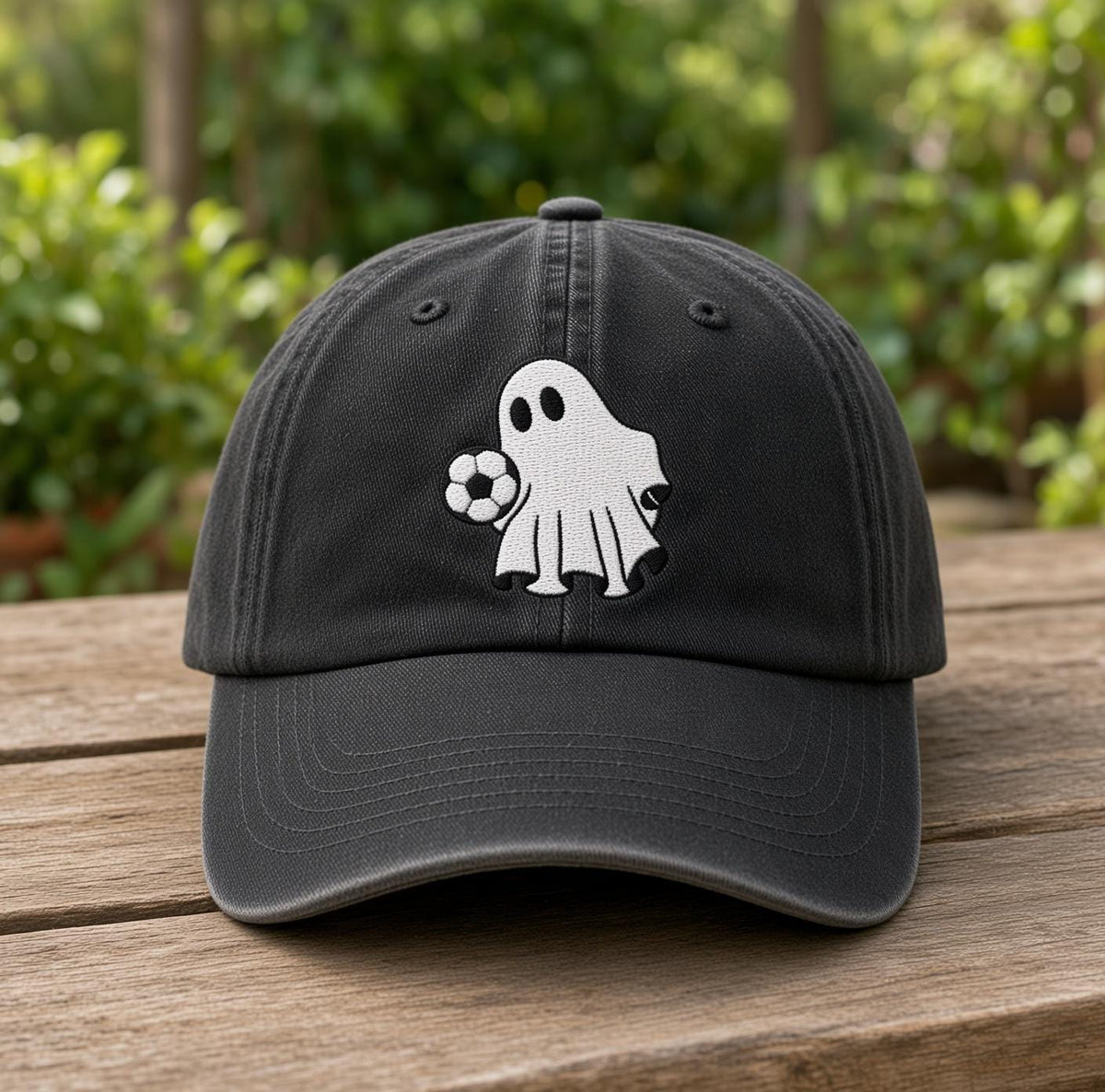Custom Sports Ghost Embroidered Hat, Funny Halloween Basketball Tennis Baseball Dad Hat, Spooky Season Baseball Cap, Halloween Sports Gift